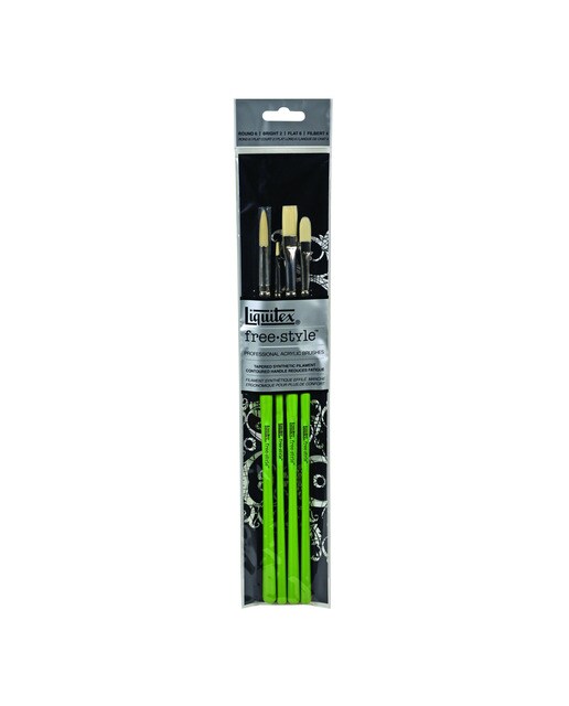 Conjunto de 4 pincéis tradicionais Liquitex Freestyle 1