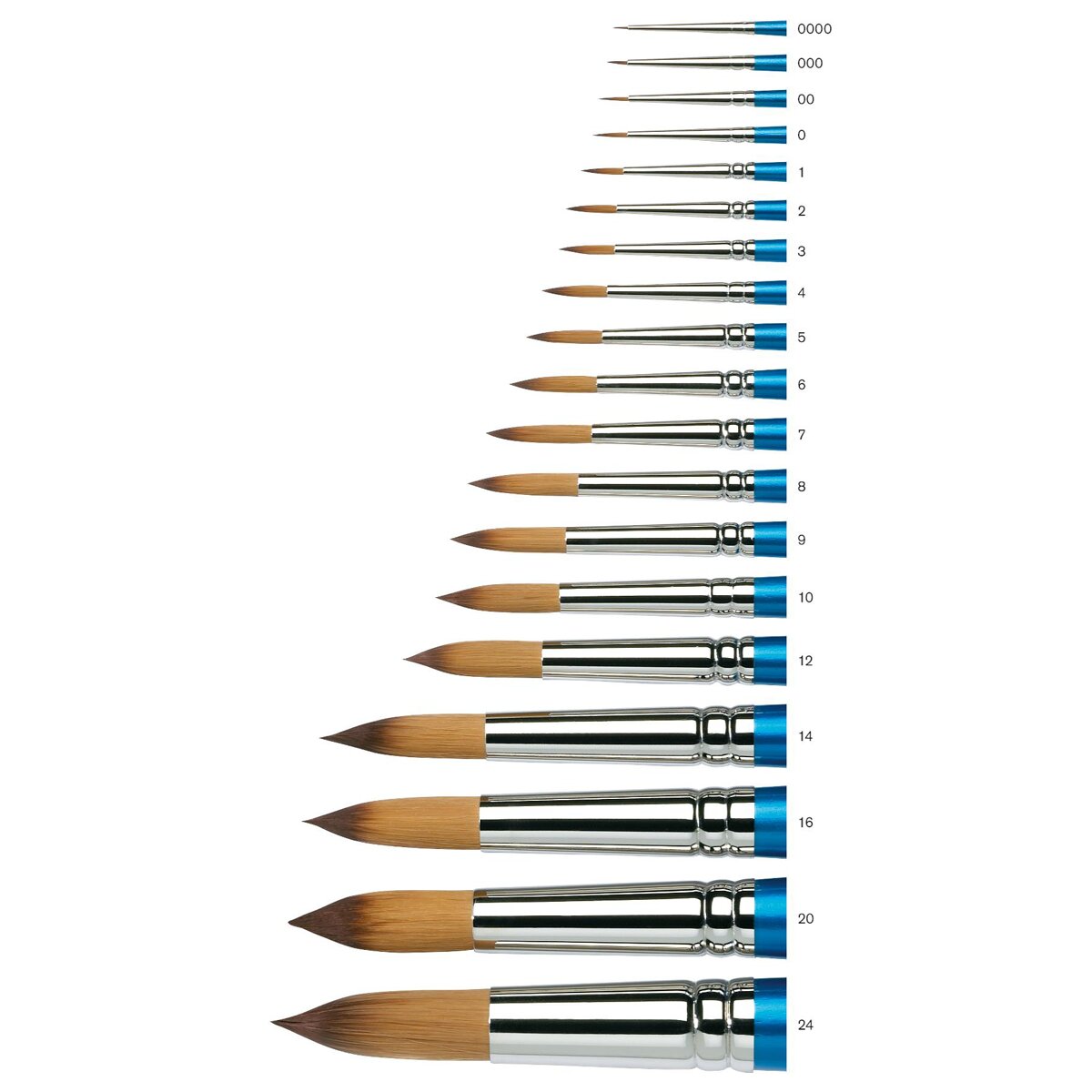 Winsor & Newton Cotman Pincel Para Acuarela Serie 111 Redondo Mango Corto nº 2 3