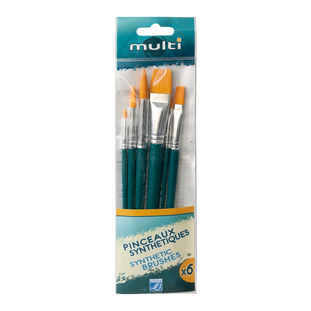 Imagem 0 de Set 6 Pincéis Sintéticos Multiusos Lefranc