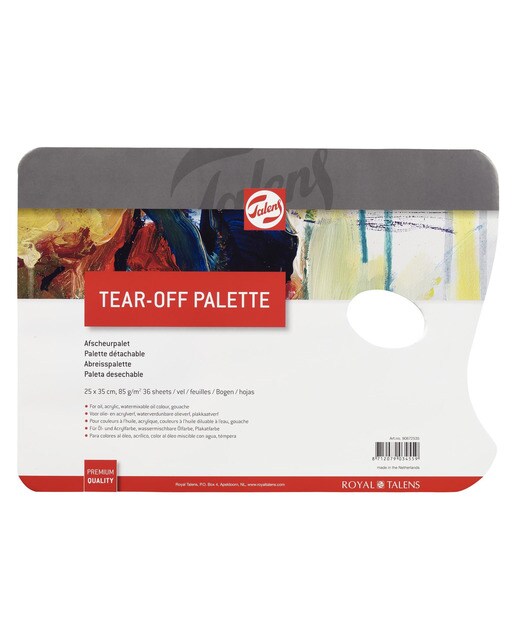 Palete de Papel Descartável de Trinta e Seis Folhas - Multicolor Multicolor-1