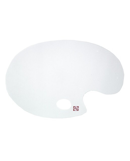 Paleta Oval Branca de Metacrilato 30X40 cm Branco-1