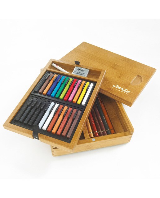 Imagem 0 de Kit de Desenho com Lápis e Pastéis Conté à Paris Multicolor