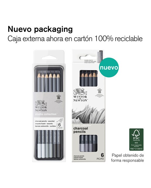 Set de 6 Carvões Sortidos com Caixa Metálica - Artigo Sortido. Envio realizado de forma aleatória 2