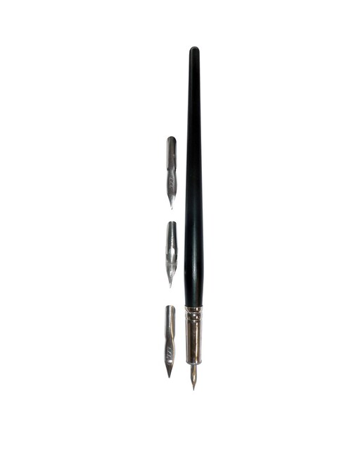 Mango Mas Cuatro Plumillas para Caligrafía Talens Negro