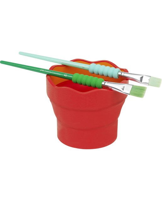 Vaso Plegable para agua Clic&Go Rojo Faber-Castell 3
