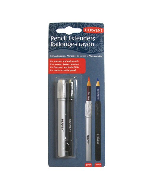 Imagem 0 de Conjunto de 2 Extensores de Lápis Um para Lápis de Corpo Pequeno e Outro Maior para Inktense ou Artists