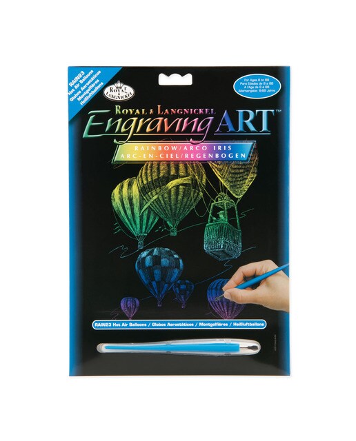 Imagem 0 de Folhas pretas Engraving Art Arcoiris desenhos Globos aeroestáticos Royal & Langnickel