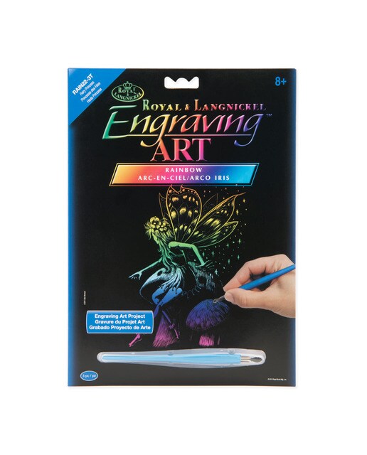 Folha preta Engraving Art Arcoiris desenho princesa fada Royal & Langnickel 1