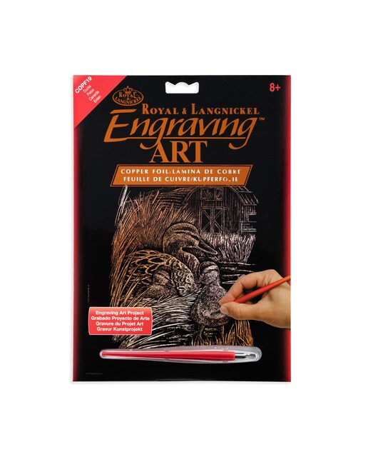 Imagem 0 de Folhas pretas Engraving Art Cobre desenho Patos Royal & Langnickel