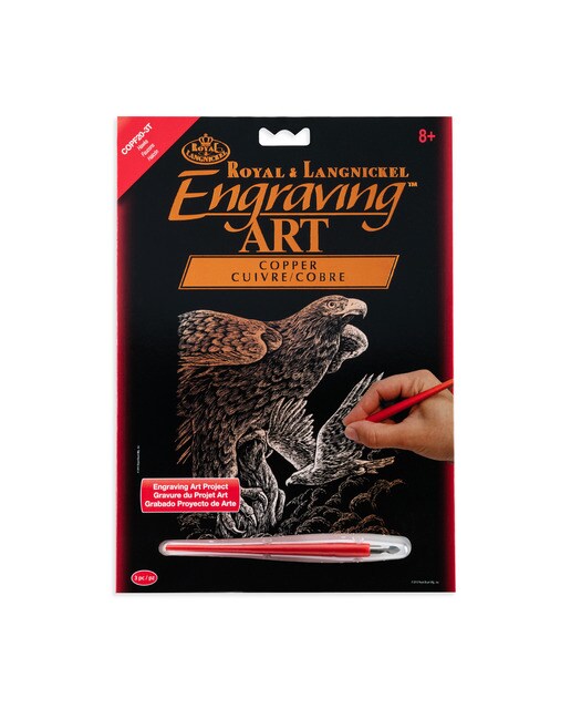 Imagen 0 de Lámina grabado Engraving Art Cobre dibujo Halcones Royal & Langnickel