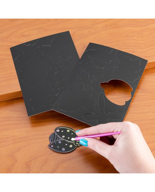 Lámina grabado Engraving Art magnetico dibujo Bichos felices Royal & Langnickel 3