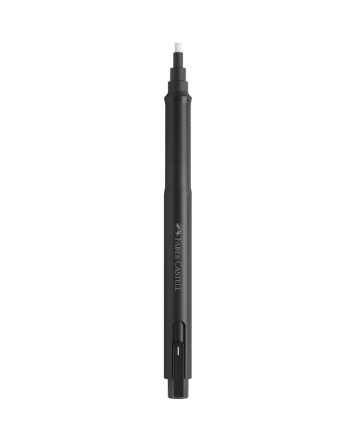 Embalagem caneta borracha de precisão e recargas Faber-Castell Preto-2