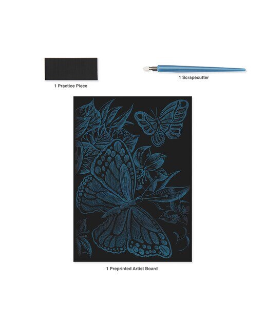 Engraving art RAIN28 mini borboletas Royal Langnickel cor do arco-íris 4
