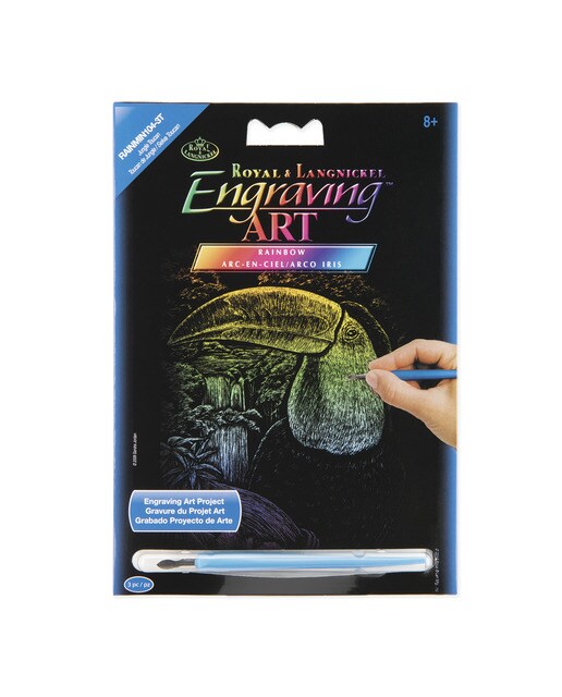 Engraving art RAIN28 mini tucano Royal Langnickel cor do arco-íris 1
