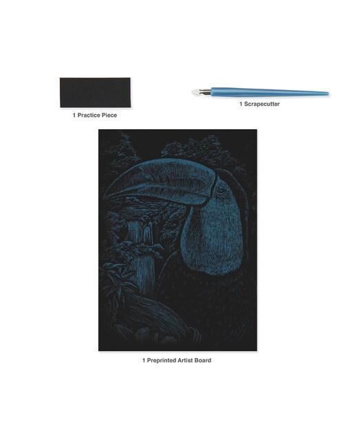 Engraving art RAIN28 mini tucano Royal Langnickel cor do arco-íris 4
