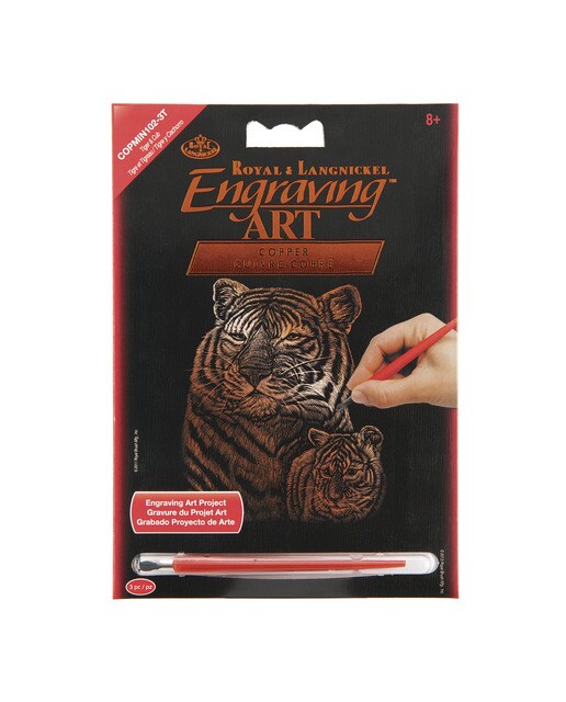 Engraving art RAIN28 mini tigre Royal Langnickel cobre 1