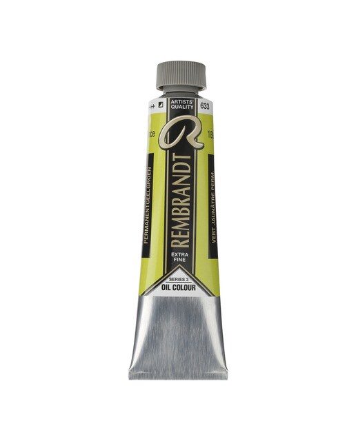 Tubo de Tinta de Óleo, 40 ml - Verde Amarelo Permanente Verde-1