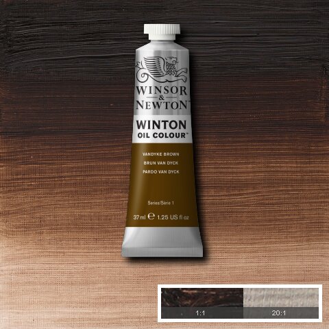 Tinta Óleo Winton 37 ml Castanho Vandyke 676 3