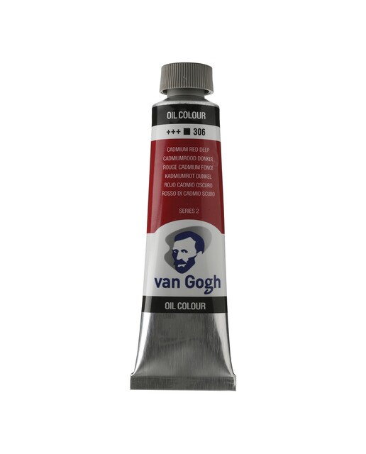 Tubo de Tinta de Óleo 40 ml - Vermelho Cádmio Escuro 1