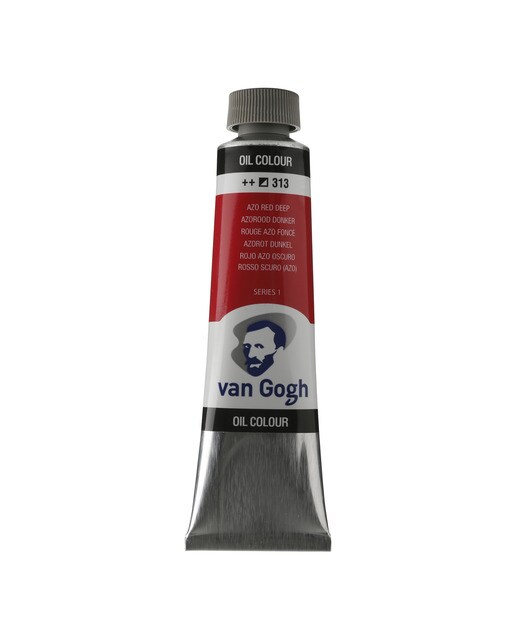 Tubo de Tinta de Óleo 40 ml - Vermelho Azo Escuro 1
