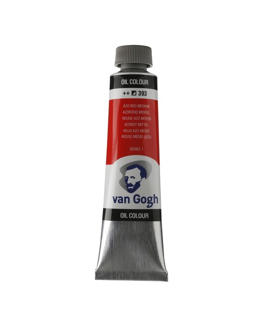 Tubo de Tinta de Óleo, 40 ml - Vermelho Azo Escuro 1