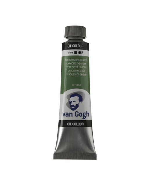 Tubo de Tinta de Óleo 40 ml - Verde Óxido Cromado 1