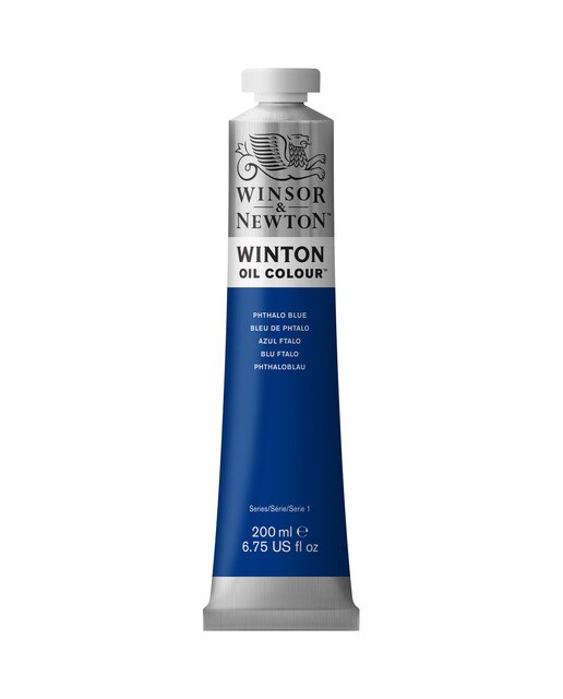 Imagem 0 de Tubo de Tinta a Óleo Winton Winsor & Newton 200 ml Azul Ftalo
