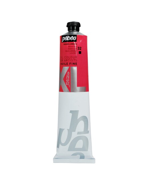 Tubo de Óleo Fino XL 200 ml - Vermelho Luminoso Vermelho-1