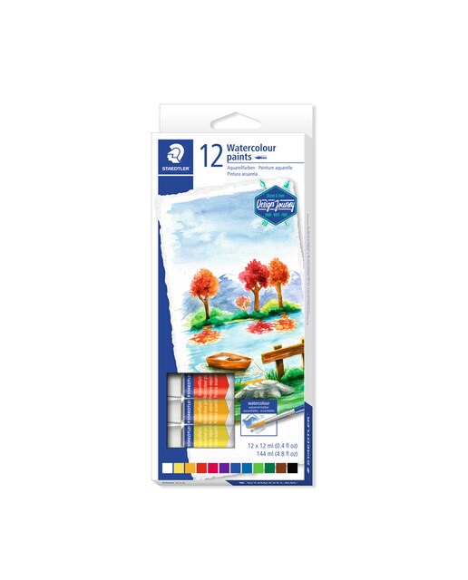 Pack com 12 tubos de aguarela de cores sortidas 1