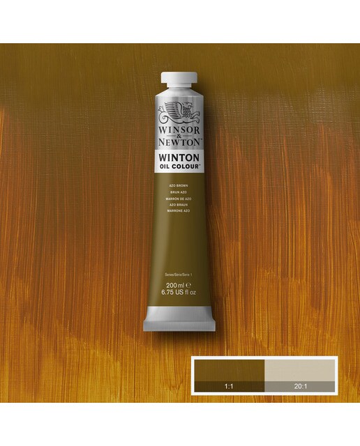 Tubo Óleo Winton 200 ml castanho Azo Castanho-2