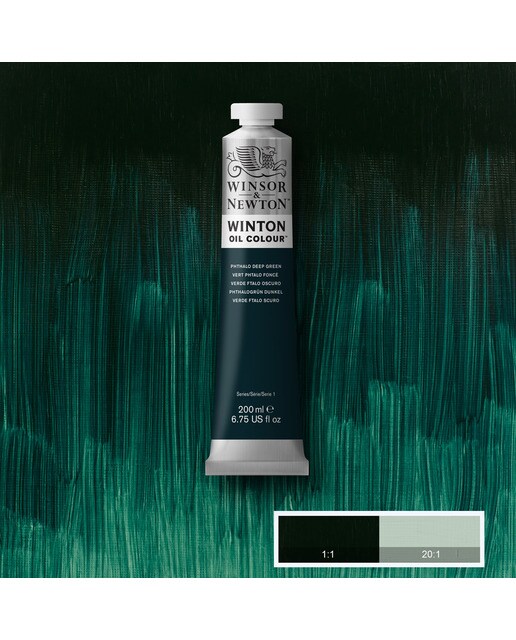 Tubo Óleo Winton 200 ml verde-escuro Ftalo Verde-2