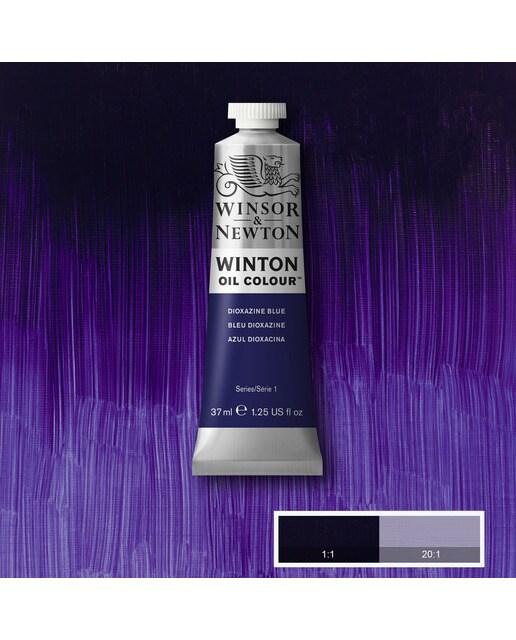 Tubo Oleo Winton 37ml Winsor&Newton Azul Dioxacina Azul-2