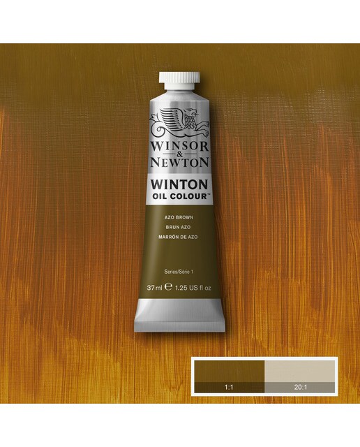 Tubo Óleo Winton 37 ml castanho Azo Castanho-2
