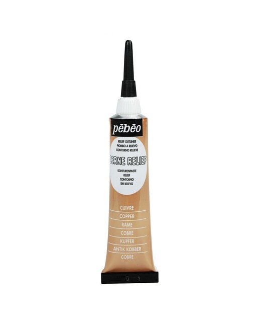 Tubo Cerne Relevo para Criar Contornos Serve para Conter Líquidos 20 mm - Cobre 1