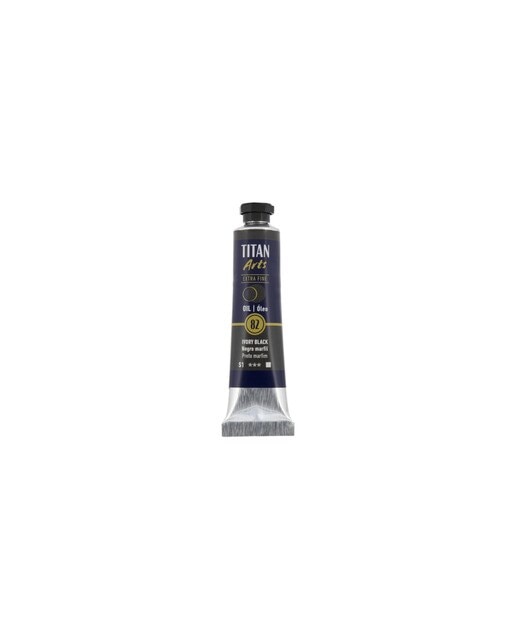 Tubo de Tinta de Óleo Extra Fine 20 ml - Preto-Marfim Preto de Marfim-1