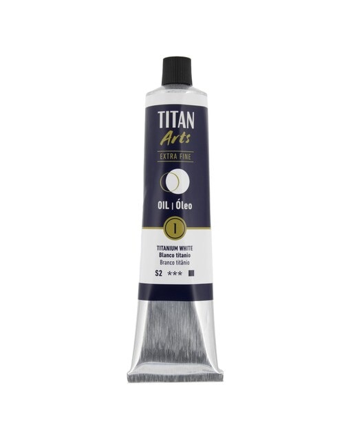Tubo de Tinta de Óleo Extra Fine 200 ml - Branco-Titânio Branco Titânio-1