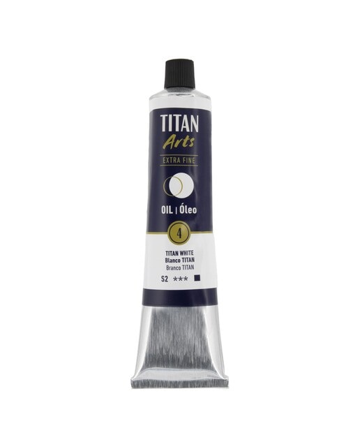 Imagen 0 de Tubo de pintura al óleo extra fine 200ml TITAN Arts blanco Titan