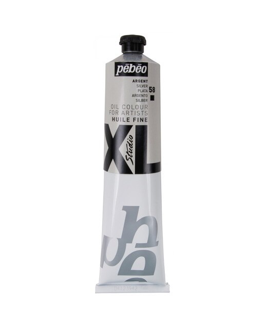 Óleo fino xl 200 ml Pebeo prateado 1