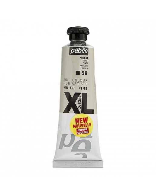 Óleo fino xl 37 ml Pebeo prata 1