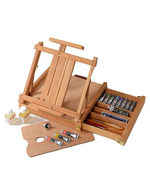 Imagen 0 de Maletín de madera de raiz de haya, pintura al óleo para bellas artes 22 unidades Classico Maimeri
