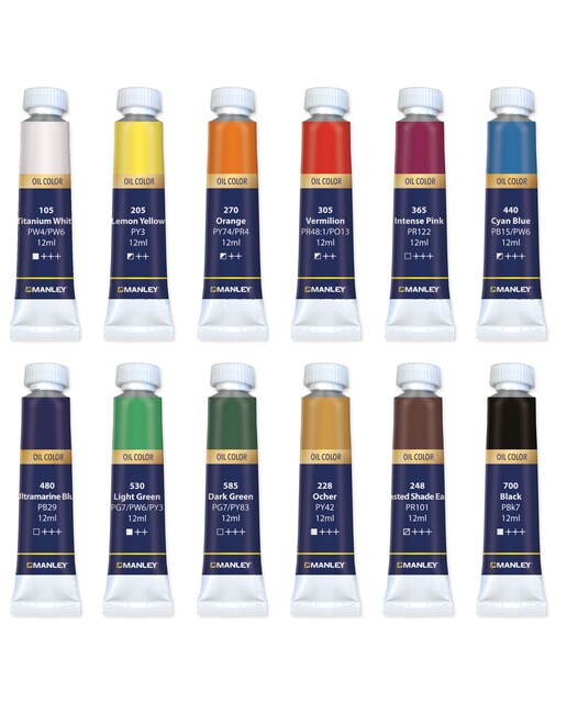 12 pinturas a óleo de Manley 2