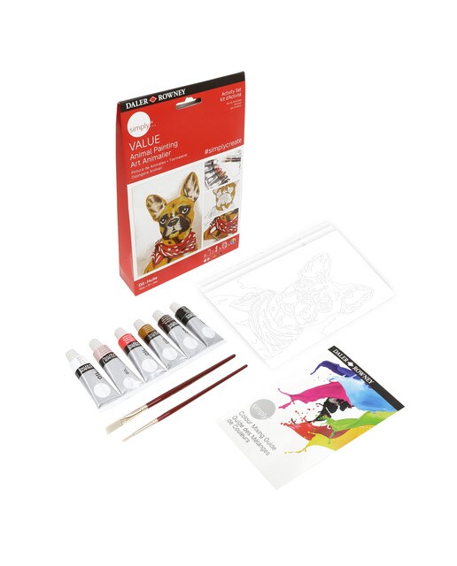 Conjunto de atividades óleo temática animais Simply Daler-Rowney Multicolor-2
