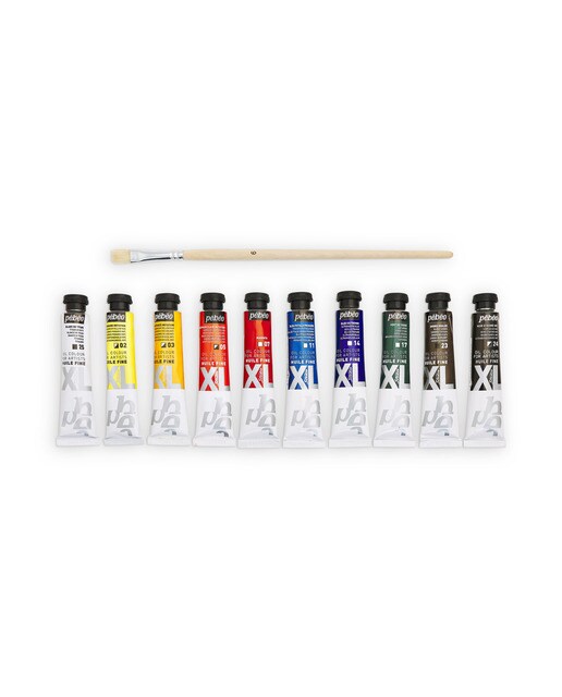 Pack Oleo XL 10 tubos 20ml surtidos con brocha Pebeo 3