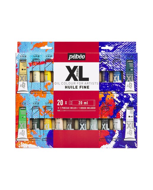 Imagen 0 de Pack Oleo XL 20 tubos 20ml surtidos con brocha