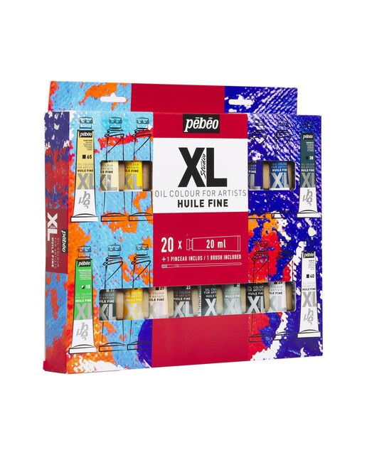 Pack Oleo XL 20 tubos 20ml surtidos con brocha 4