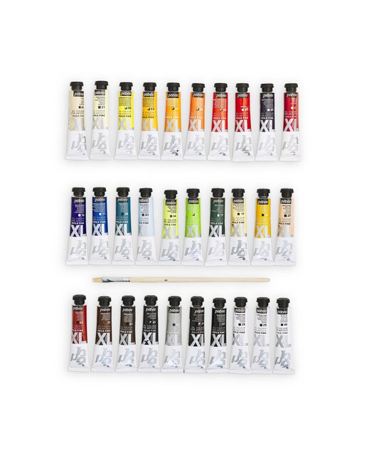 Pack Oleo XL 30 tubos 20ml surtidos con brocha Pebeo 3