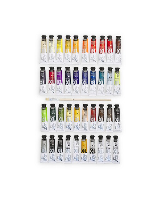 Pack Oleo XL 40 tubos 20ml surtidos con brocha Pebeo 3