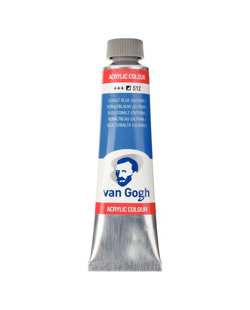 Tubo de pintura acrílica de 40 ml Van Gogh azul cobalto ultramar Azul Cobalto-1