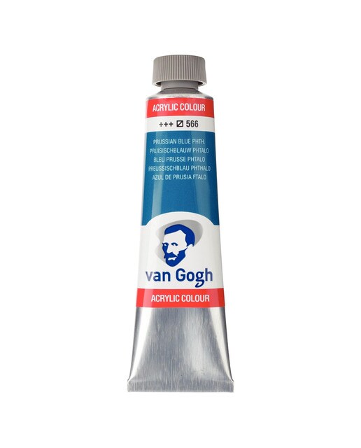 Tubo de pintura acrílica de 40 ml Van Gogh azul de Prusia Azul de Prusia-1