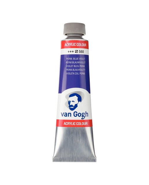 Tubo de Tinta Acrílica de 40 ml - Violeta-Azulado-Permanente Violeta-1